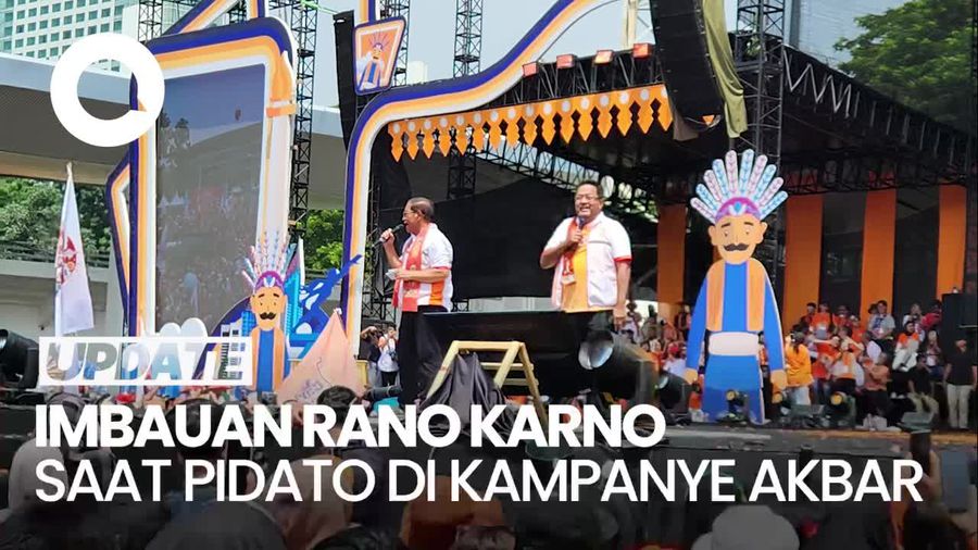 Video Pidato Rano Karno di Kampanye Akbar: Kita Bisa Menangkan Satu Putaran!