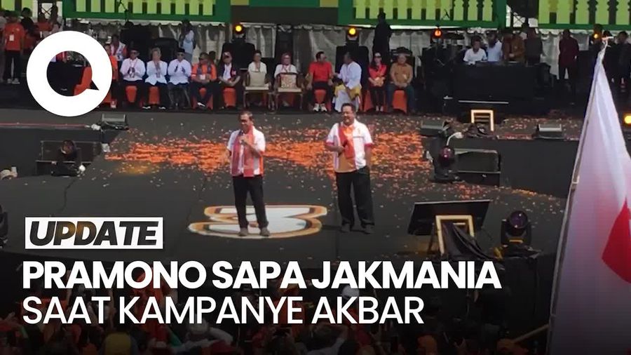 Video: Pramono Sapa Ketum dan Pendiri Jakmania di Momen Kampanye Akbar