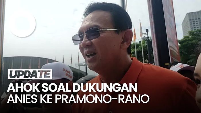 Video: Respons Ahok soal Dukungan Anies ke Pramono-Rano 