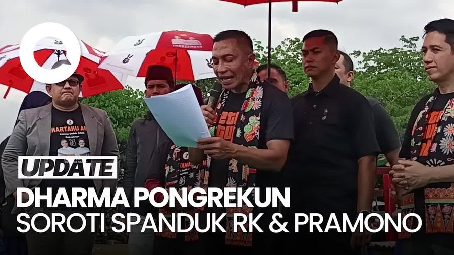 Video Dharma Sindir Spanduk RK dan Pramono di Mana-mana: Siapa Yang Membayar?