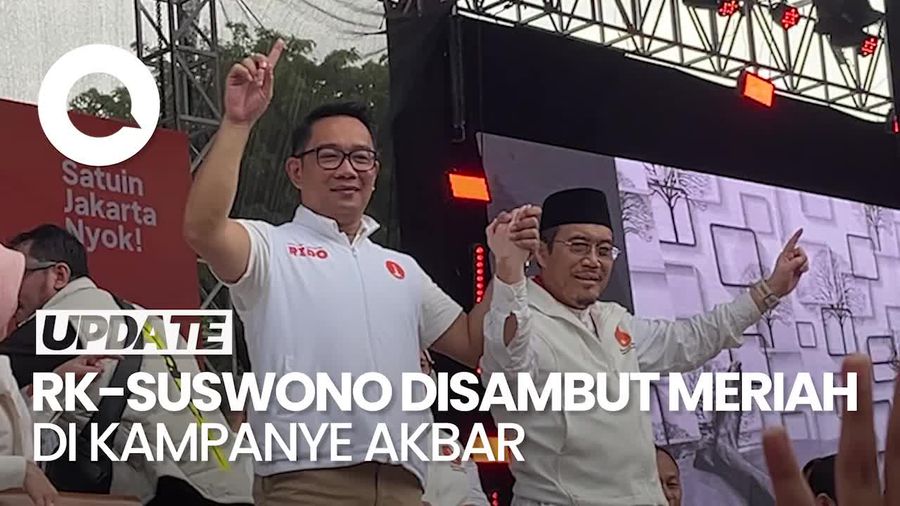 Video: Kampanye Akbar, RK-Suswono Disambut Meriah Ondel-ondel & Barongsai