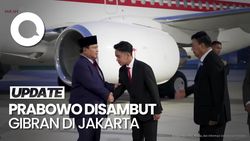 Video Prabowo Mendarat di Jakarta Setelah Kunker ke 6 Negara