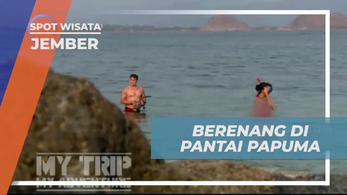 Bersantai dan Berenang di Pantai Papuma, Jember