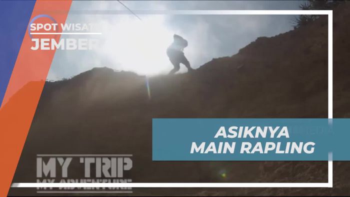Menyelesaikan Tantangan Rappelling di Pantai Papuma, Jember