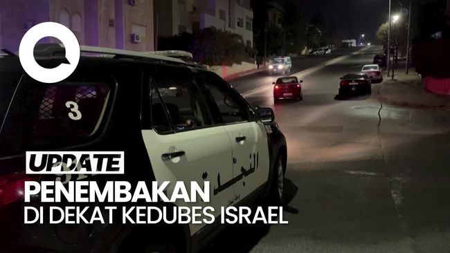 Video Pria Bersenjata di Dekat Kedubes Israel di Yordania Ditembak Mati