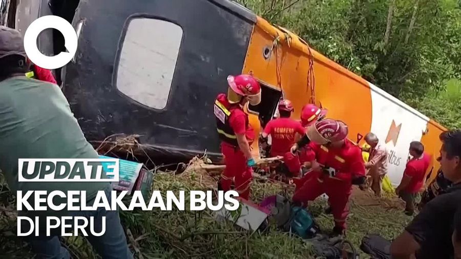 Video: Kecelakaan Bus Rombongan Pelajar di Peru, 7 Tewas-33 Luka