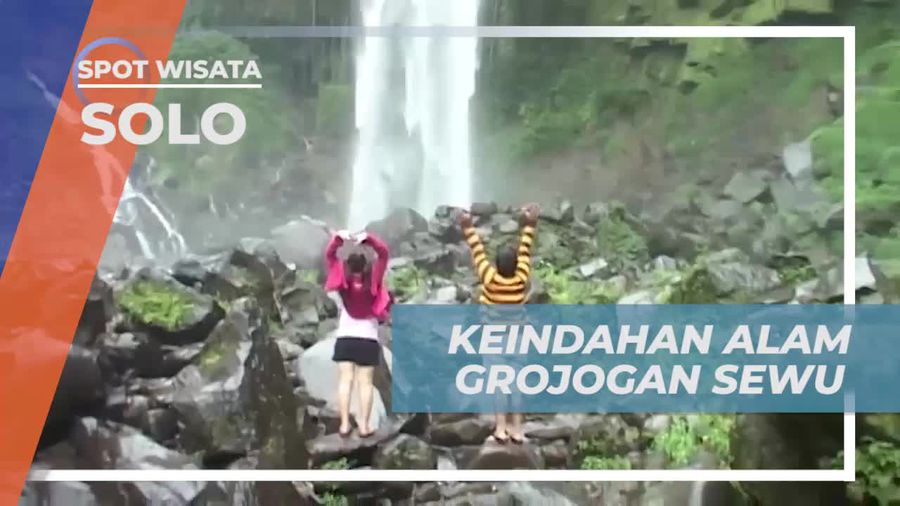 Menyaksikan Keindahan Air Terjun Grojogan Sewu di Tawangmangu, Solo