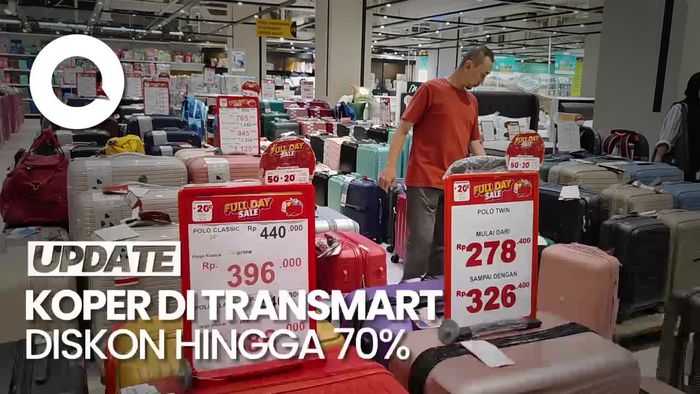 Video: Buat Persiapan Mudik Natal, Beli Koper di Transmart Ada Diskon Gede