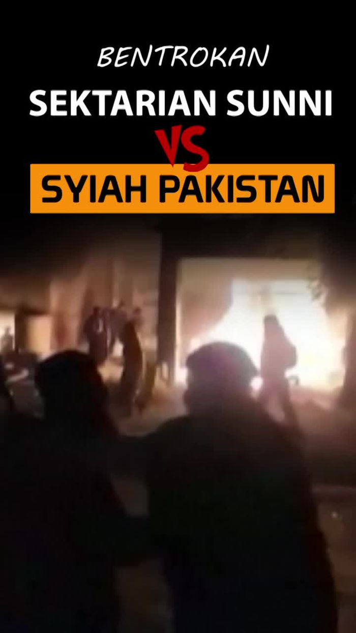 Video Bentrokan Kelompok Sunni Vs Syiah di Pakistan, 32 Orang Tewas