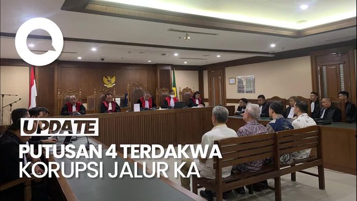 Video: 4 Terdakwa Kasus Korupsi KA Besitang-Langsa Divonis 4 & 4,5 Tahun Bui