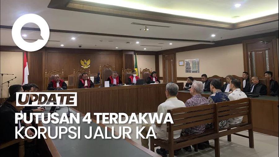 Video: 4 Terdakwa Kasus Korupsi KA Besitang-Langsa Divonis 4 & 4,5 Tahun Bui