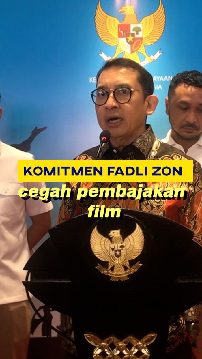 Video: Janji Menbud Fadli Zon Atasi Pembajakan Film