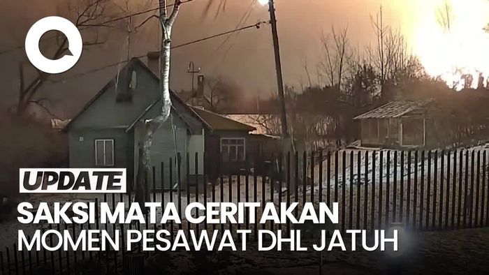 Video: Cerita Saksi Mata Saat Pesawat Kargo DHL Jatuh di Lithuania