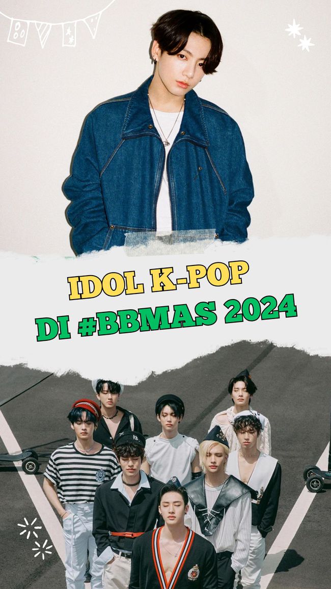 Video Idol KPop di Nominasi BBMAs 2024 Stray Kids hingga Jung Kook BTS