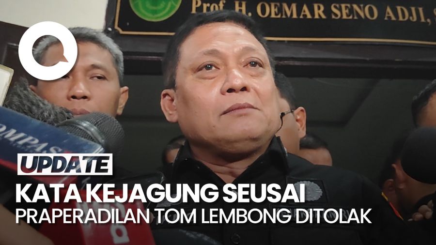 Video Praperadilan Tom Lembong Ditolak, Kejagung: Seolah Kami Mengkriminalkan