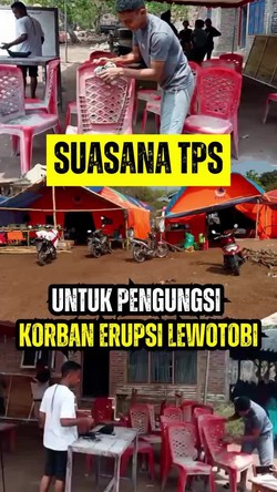 Video: Melihat TPS Untuk Pengungsi Korban Erupsi Gunung Lewotobi Laki-laki