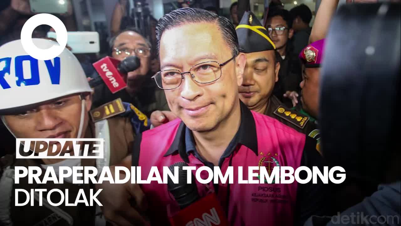 Video Hakim Tolak Praperadilan Tom Lembong, Status Tersangka Tetap Sah