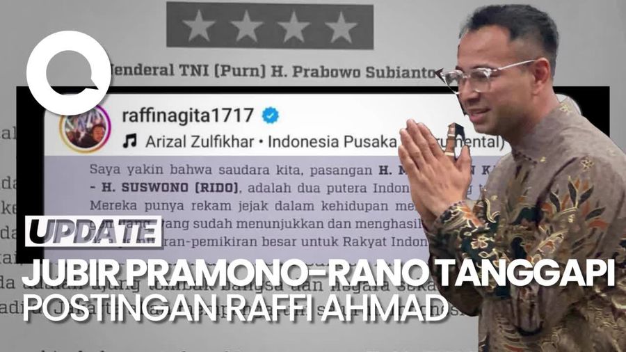Video: Kata Kubu Pramono soal Raffi Unggah Surat Ajakan Pilih Paslon di Masa Tenang