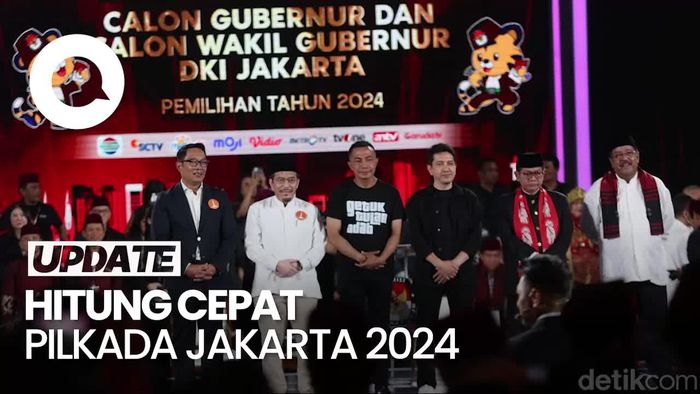 Video Quick Count Pilgub Jakarta: Pram-Rano Dominan di 4 Lembaga