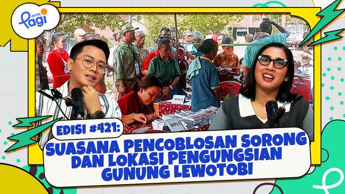 Suasana Pencoblosan Sorong dan Lokasi Pengungsian Gunung Lewotobi