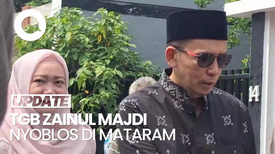 Video: TGB Zainul Majdi Nyoblos di TPS Mataram Didampingi Istrinya