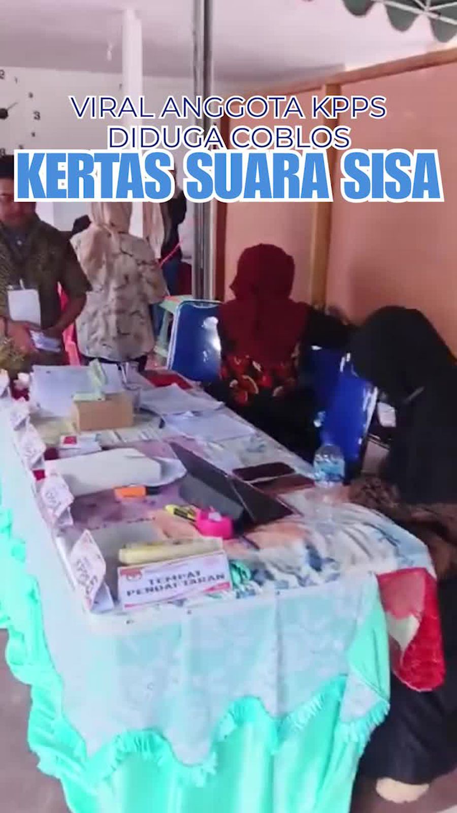 Video: Viral Anggota KPPS di Ambon Diduga Coblos Kertas Suara Sisa