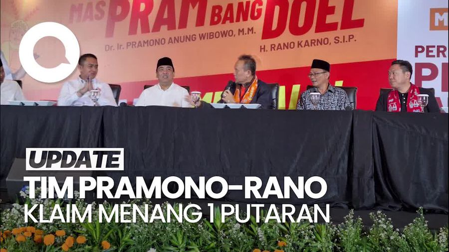 Video Ketua Timses Pramono-Rano Tanggapi Quick Count: Insyaallah 1 Putaran