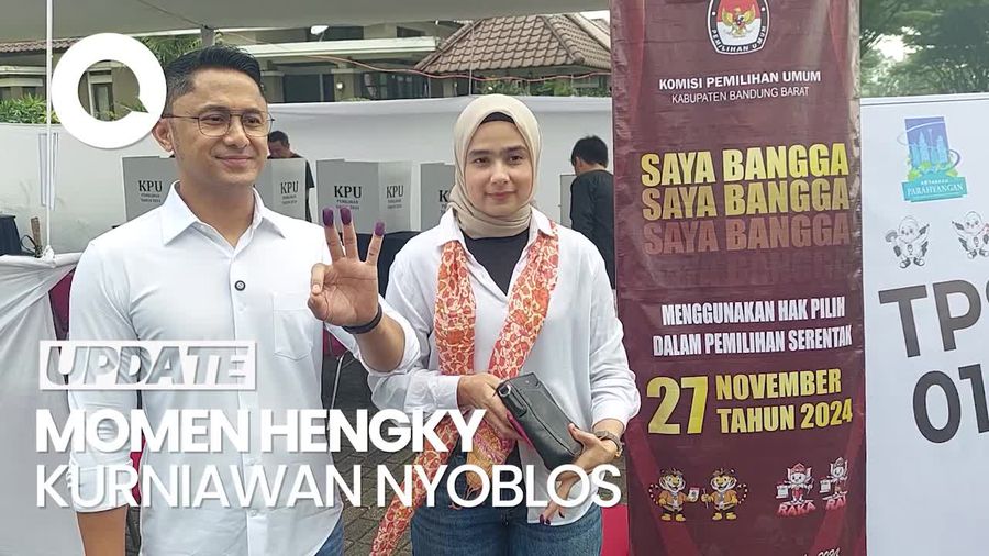 Video Hengky Kurniawan dan Istri Pamer 3 Jari Ungu Seusai Nyoblos