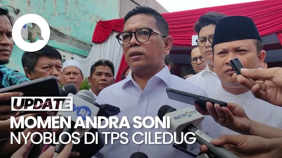 Video Seusai Nyoblos di TPS Ciledug, Andra Soni: Optimisme Itu Ada Ya