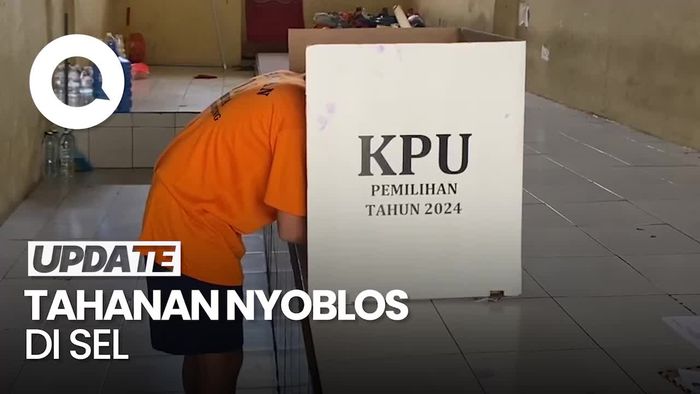 Video: 75 Tahanan Polresta Bandar Lampung Nyoblos dari Balik Sel