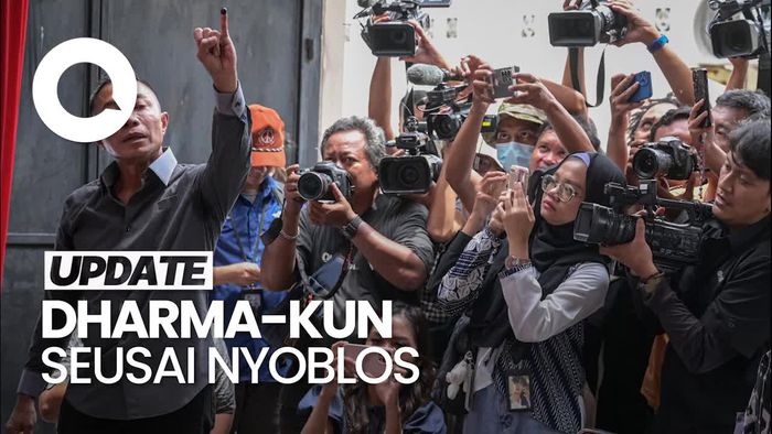 Video: Dharma-Kun Sambangi Posko Pemenangan Setelah Nyoblos