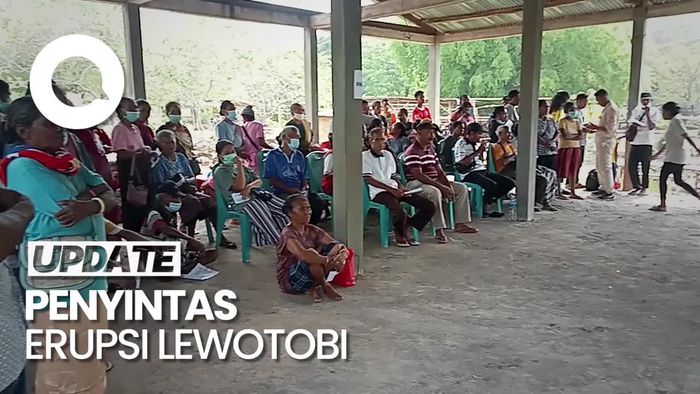 Video: Momen Warga Korban Erupsi Gunung Lewotobi Gunakan Hak Suara Pilkada