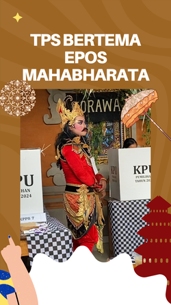Video: Konsep Mahabharata di TPS Tempat Cabup Badung Suyasa Nyoblos