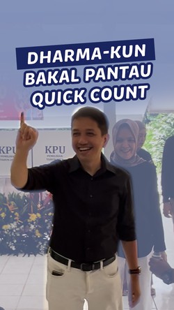 Video: Dharma-Kun Bakal Pantau Quick Count di Posko Pemenangan