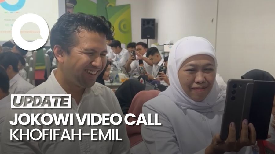 Video Jokowi Telepon Khofifah Unggul di Quick Count: Saya Kira Sudah Fixed Itu