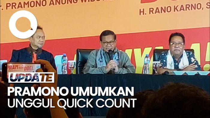 Video Pramono Klaim Unggul Quick Count: Hampir Semua Wilayah Jakarta