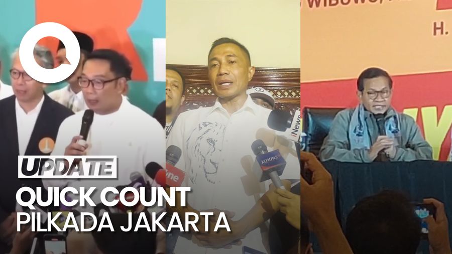 Video: Respons RK, Dharma dan Pramono soal Hasil Quick Count Sementara