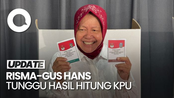 Video Tertinggal Versi Quick Count, Risma-Gus Hans Tunggu Hasil Resmi KPU
