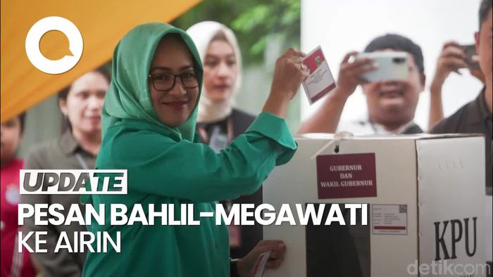 Video Airin Ungkap Pesan Bahlil-Megawati Jelang Pencoblosan Pilgub Banten