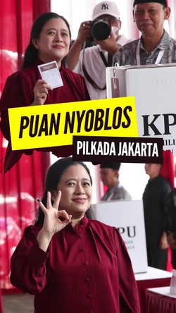 Video Puan Seusai Nyoblos: Semoga Sesuai Harapan Warga Jakarta