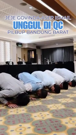 Video: Momen Sujud Syukur Jeje Govinda-Asep Setelah Unggul di Quick Count