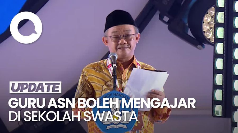 Video Mendikdasmen: Tahun 2025 Guru ASN Boleh Mengajar di Sekolah Swasta