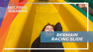 Bermain Racing Slide Seru di Santasea Waterpark, Sukabumi