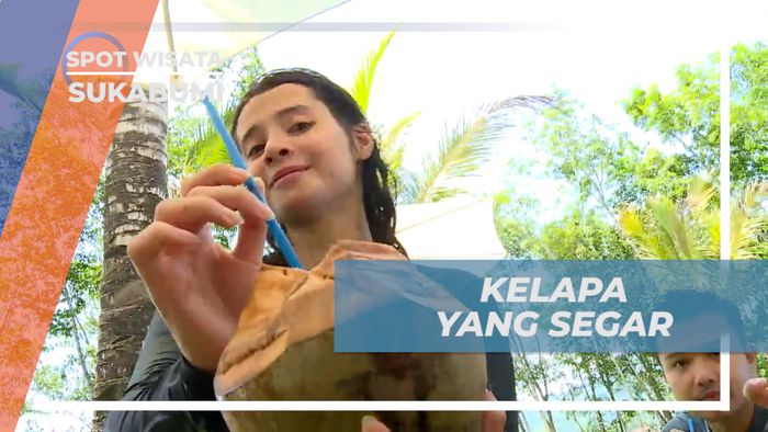 Menyegarkan Diri dengan Kelapa Segar di Bravo Adventure, Sukabumi