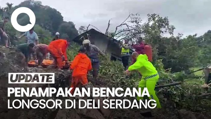 Video: 7 Orang Tewas Akibat Longsor di Deli Serdang, Jalur Medan-Karo Putus Total