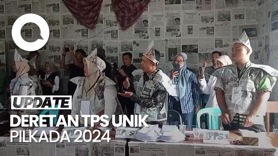Video Deretan TPS Unik Pilkada 2024: Pakai Koran Bekas-Bertema Pernikahan
