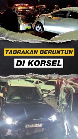 Video: Penampakan Tabrakan Beruntun di Korsel, Libatkan 53 Kendaraan
