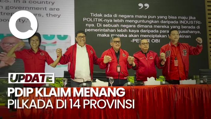 Video Hasto Klaim PDIP Menang Pilkada di 14 Provinsi: Sebelumnya 6 Gubernur