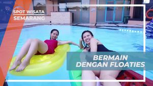 Serunya Bermain Floaties di Kolam Renang Penginapan Semarang