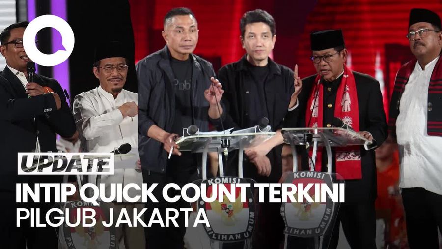 Video: Quick Count Terkini Pilgub Jakarta 2024 dari 4 Lembaga Survei